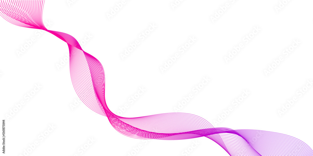 Poster abstract blue wave lines pattern for banner, with glowing light and subtle particles for design, abs