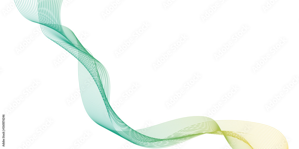 Poster abstract soothing flow wave line, abstract background with lines, smooth transparent lines in the fo