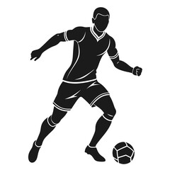 soccer Football Player silhouette vector illustration