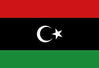 Libya flag illustrator national