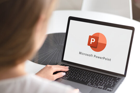 Guilherand-Granges, France - March 26, 2025. Microsoft PowerPoint: Create, edit, and present slideshows with ease..