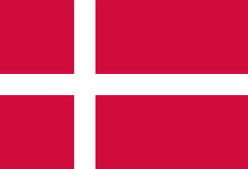 Obraz premium Denmark flag illustrator national