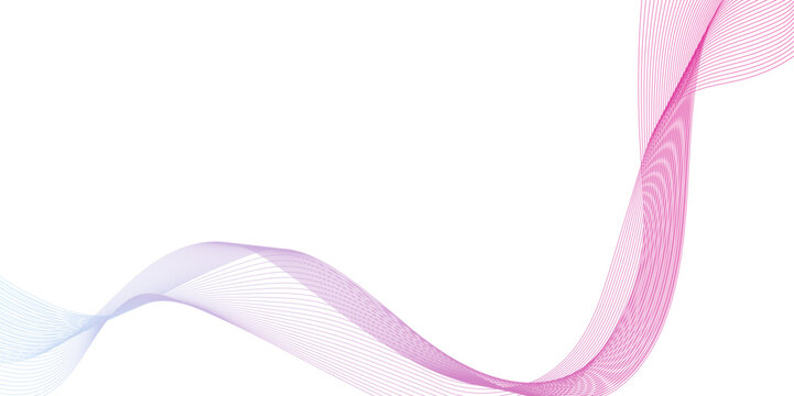 Abstract ping color wave line background,  twisted curve lines and blend effect, modern curved wavy geometric colorful lines.