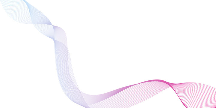 Abstract ping color wave line background,  twisted curve lines and blend effect, modern curved wavy geometric colorful lines.