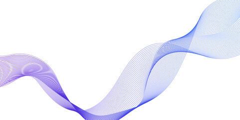  Abstract vector blue wave lines on white background, technology abstract lines on white background, digital frequency track equalizer stylized line art background. 