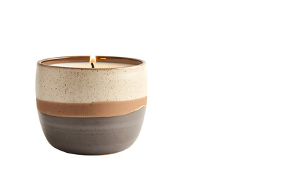 A cozy candle for a calming atmosphere.