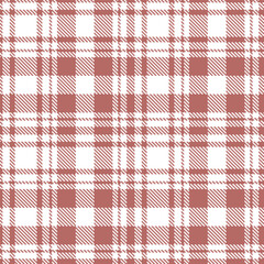 Modern Seamless Tartan in Dusty Pinkish Brown tones Textile Design