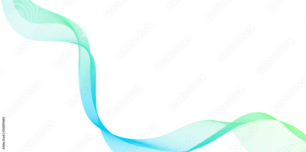 Poster abstract 3d contour wave line patterned background illustration, element for design isolated on whit