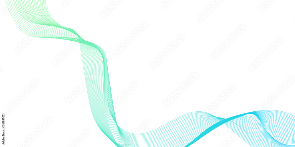 Poster abstract 3d contour wave line patterned background illustration, element for design isolated on whit