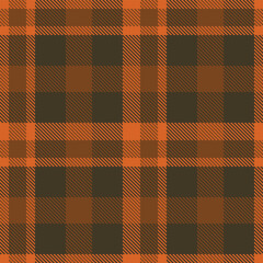Iridescent Rusty Orange Seamless Tartan with Muted Milk Chocolate accents Textile Design