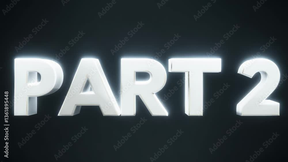 Aufkleber part 2 is written in white letters on a black background. the letters are large and bold, making the
