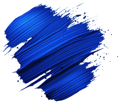 PNG Abstract blue paint brush strokes