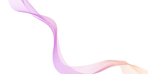 abstract pink wave line abstract background, the wave line is very long and has a lot of detail, abstract Pink Wave Pattern on White background for technology and design.