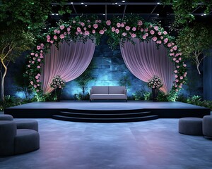 Floral Wedding Stage Design