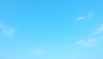 Scenic view of a blue sky with fluffy white clouds