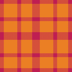 Modern Seamless Tartan in Bright Raspberry tones Textile Design