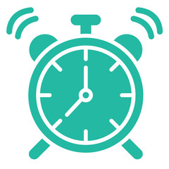 Alarm Clock Vector Icon Design Illustration
