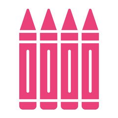 Crayons Vector Icon Design Illustration