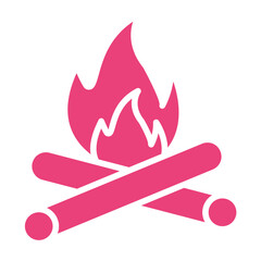 Bonfire Vector Icon Design Illustration