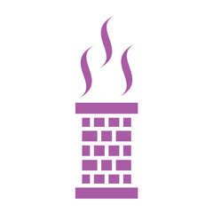 Chimney Vector Icon Design Illustration