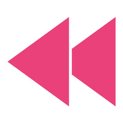 Backward Vector Icon Design Illustration