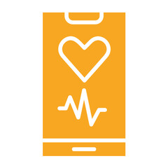 Heart Rate Vector Icon Design Illustration