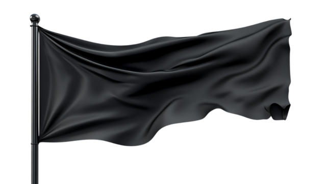 blank black flag png