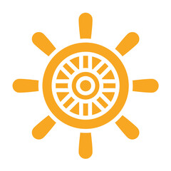 Rudder Vector Icon Design Illustration