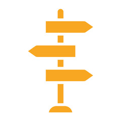 Signpost Vector Icon Design Illustration