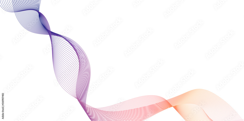 Poster creative wave line white background flowing lines in modern abstract artistic expression, abstract b