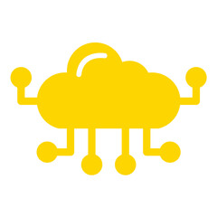 Cloud computing Vector Icon Design Illustration