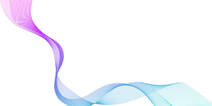 abstract colorful pink, Wave lines calming rhythms colorful blue pink tosca green in white background, parple, wave line low vector abstract wave on white background.