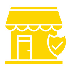 Shop insurance Vector Icon Design Illustration
