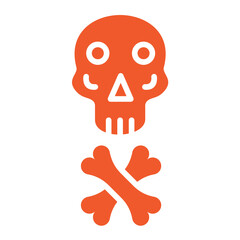 Skull Vector Icon Design Illustration