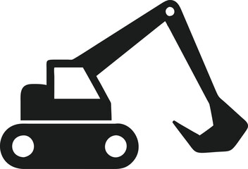 Excavator or digger icon