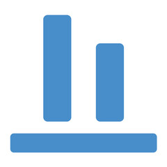 Bottom alignment Vector Icon Design Illustration