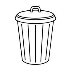 vector trash can icon
