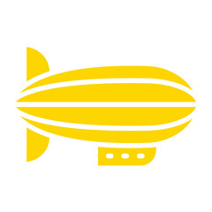 Blimp Vector Icon Design Illustration
