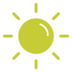 Sun Vector Icon Design Illustration