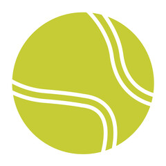 Tennis ball Vector Icon Design Illustration