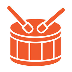 Drum Vector Icon Design Illustration