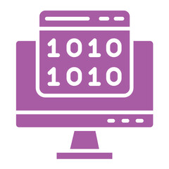 Binary code Vector Icon Design Illustration