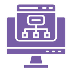 Sitemap Vector Icon Design Illustration