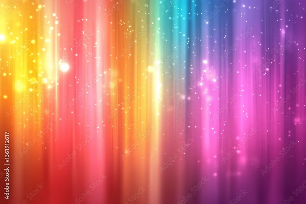 Aufkleber colorful abstract background with vibrant vertical stripes and shimmering lights creating a festive 