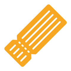 Movie ticket Vector Icon Design Illustration