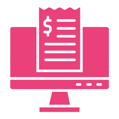 Invoice slip Vector Icon Design Illustration