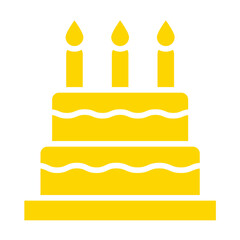Cake Vector Icon Design Illustration