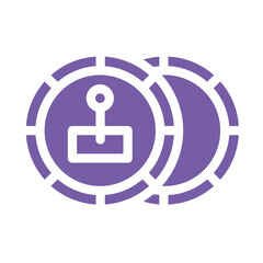 Coin Vector Icon Design Illustration