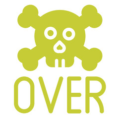 Game over Vector Icon Design Illustration