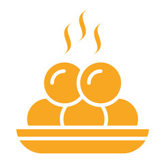 Meat ball Vector Icon Design Illustration